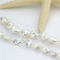 Keshi Pearl Set Freshwater 10-12mm 8&20 Inches Keshi Jewelry Pearl Set